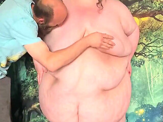 SSBBW Stripped and Kissed Belly Caressed