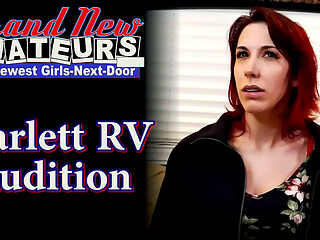 Curvy Redhead Scarlett Foxx Sloppy Deepthroat Gagging Intense Pound!