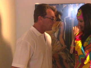 A hot slut takes a big solid cock