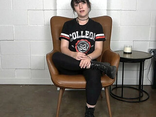 Naive Emo Girl Takes First Anal In Job Interview