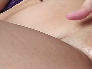 Pumped Pussy Fingering and Fisting in Black Stockings