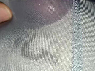 Spunk is in the air! gym pants morning wank