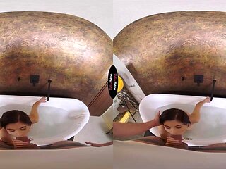 Big tit Brunette VR: Blowjob, Babe  Blonde Porn