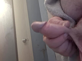Jerking cock