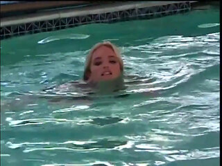 Bodybuilder in Swimming Pool