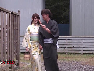 Wild Japanese babe picked up by stud enjoys intense cock action