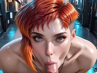 Redhead street siren fucks you hard in the public alley