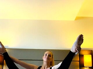 Hawt Blonde milf in foot Fetish tube scene