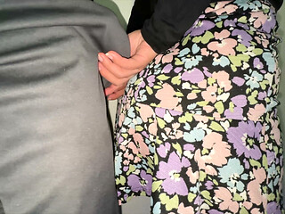 You Can See It When She Strokes the Stranger's Penis