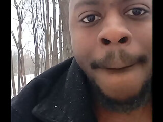 Things I did privately for free in my snowy backyard a little more naked looking around this time of the year last year 3