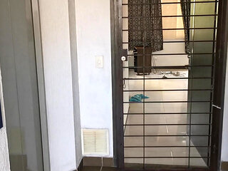 Beautiful Latina gets fucked by a stranger in her own home, I leave her cream on her pink pussy