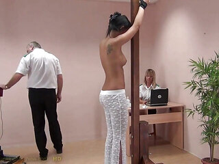 Victoria Spanking Machine - Bare Back Whipping