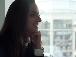 Cute babe with a nice smile sucking and banging a BBC