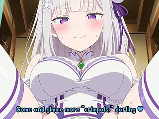 Emilia Wants to Breed at Christmas! Teach Her How to Do It! (Re:Zero) [Breeding, Cock Worship, Impregnation, Creampie, Paizuri, Blowjob, Vanilla, Wholesome] (Public Version)