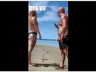 Caught Fucking On The Beach Outdoor Public Suck And Fuck In View Of Everyone