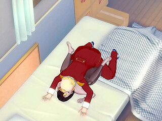 Hentai Raven (Teen Titans) Porn with a man in red suit