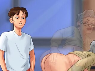 Hilarious anime porn with big boobs and sexy voices in summer time saga