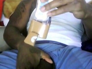 Big Black Dick Stroking Hunk