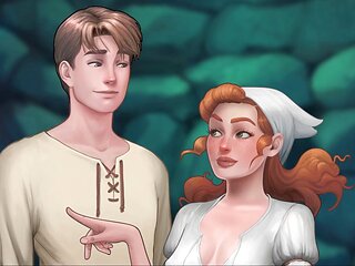 Busty gamer roleplays in a dating simulator for some fun