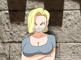 Android 18 ( Dragon Ball Z ) Prostitute Outdoor ( Cartoon Parody )