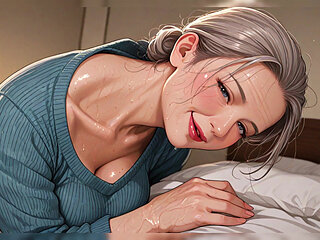 Blue Sweater Hides Huge Boobs