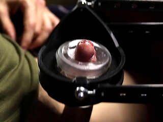 Testing out a new hands-free masturbator