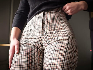 Naughty Coworker Cameltoe Tease And Denial