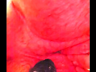 Chris Jude taking HUGE cone dildo up ass