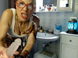 Clinical role play fantasy featuring Padrona Claudia and her gravy enema