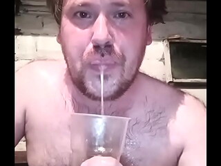 Hot cum shot! Gay eating fresh cum! Slut'_s face covered in cum! These sluts only live in Russia!