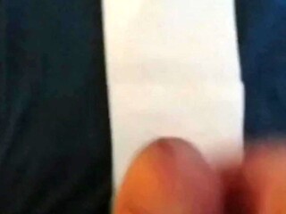 British amateur jacks off to big white cock