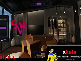 Roblox Ebony Bitch gets Fucked in Roblox Condo