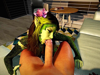 Sexy Dryad Sucks Dick in POV