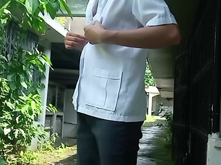 Handsome Student After School Masturbation
