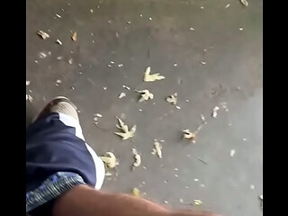 Stroking My Big Ass Cock Outside in the Garage Until I End in Massive Amount of Cum I Couldn'_t Contain