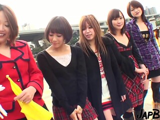 Japanese bus turns into wild orgy with big-boobed women