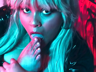 Morrigan and The Substance - Latex, Pantyhose stuffing and foot fetish