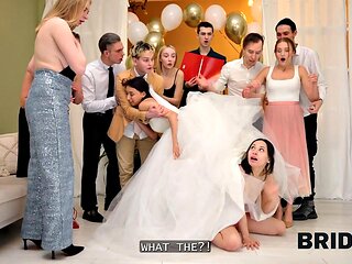 BRIDE4K. We were so horny and got caught...