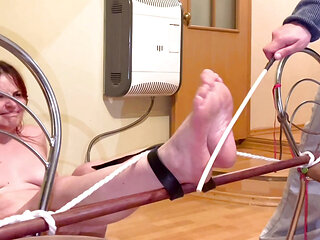 This Time No Fun for Her - Bastinado with Cane 2nd Time