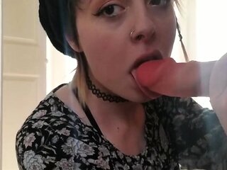 Wet Teen Dildo Blowjob