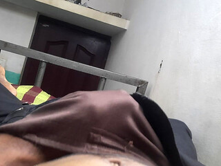 Hot six pack boy masterbating in the room