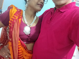 Newly Married Rajasthani Bhabhi Secret Blowjob and squirting Hot Sex with Boyfriend at Home