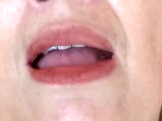 My wife moans with pleasure when she gets a big cumshot on her tits