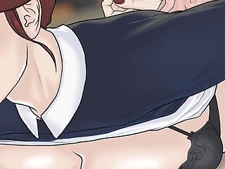 Quicky a Love Hotel Story. Student Banging His Professor on the Desk in the Classroom and Fills Her Pussy with Cum - Episode 8