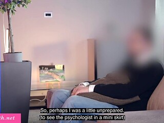 Tempting the stranger with a flash of pussy