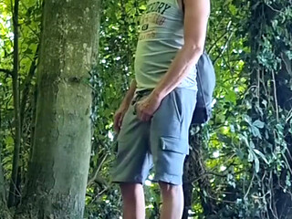 Cruising the Woods Near the Motorway Junction... Found a Quiet Spot to Get Naked