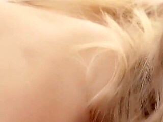 Hot Blonde Babe Freya Mayer Riding a Big Fat Cock