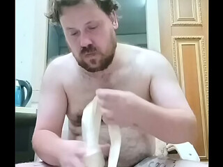 Fresh cum covers my whole face!
