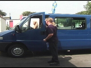 Blonde Babe Sucks Cock in Bathroom and Car