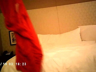 Asian Babe Blowjob & Cowgirl Fuck in Hotel - Big Cock Happy Ending